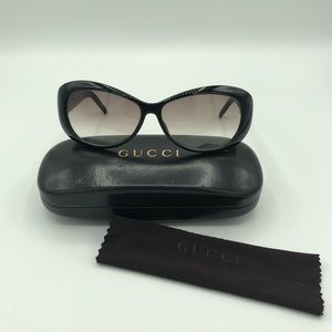 Black Gucci gradient lens sunglasses